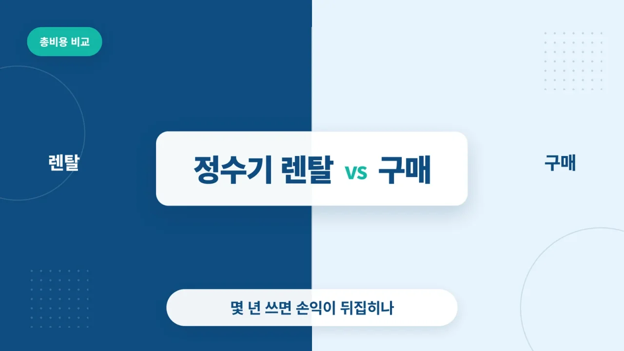 정수기 렌탈 vs 구매 썸네일